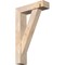 Ekena Millwork Traditional Block Smooth Bracket w/ Offset Brace, Douglas Fir, 5 1/2"W x 20"D x 32"H BKT0604X20X32TRA05SDF - alternate 1